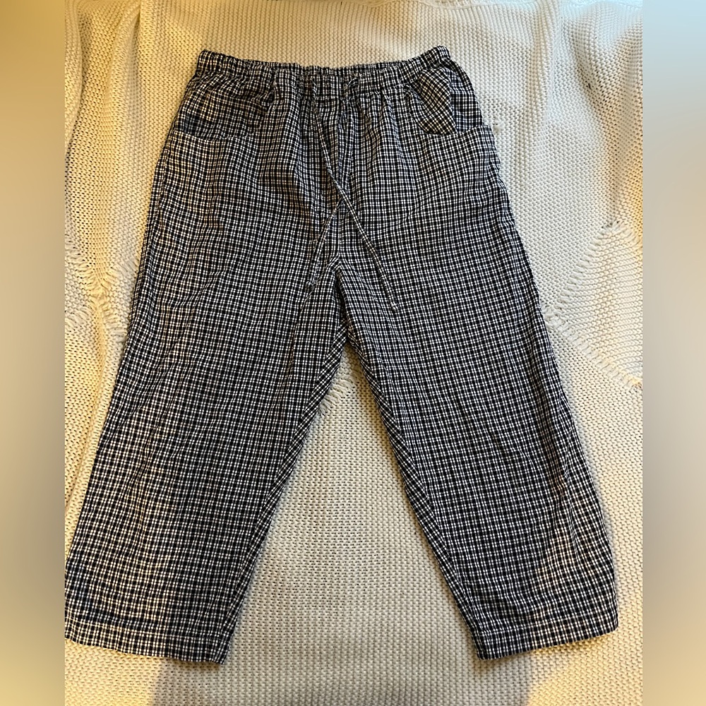 vintage gingham capris